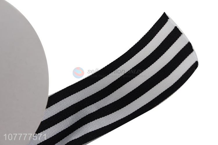 Hot sale 40mm stripe pattern grosgrain ribbon garment ribbon accessories