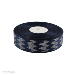 Hot sale 27mm glitter grosgrain ribbon foil webbing ribbon