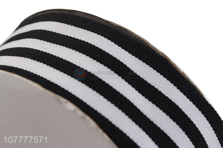 Hot sale 40mm stripe pattern grosgrain ribbon garment ribbon accessories