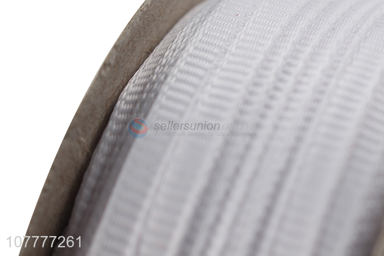 Good quality 100 yards white grosgrain ribbon webbing ribbon