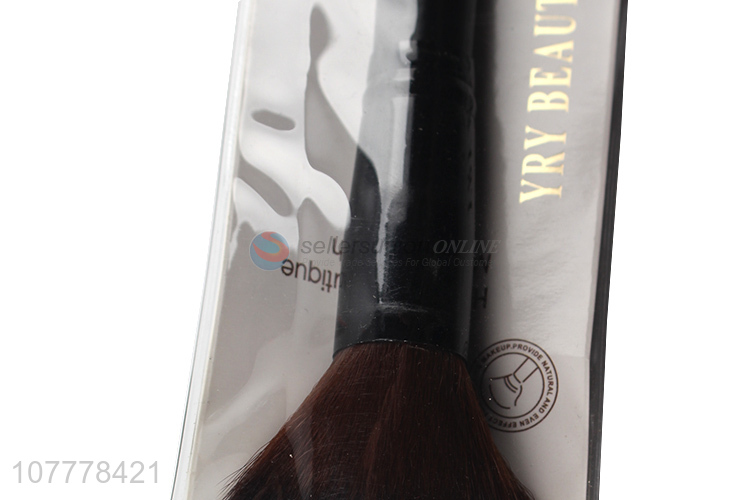 Hot sale professional makeup tool black handle loose powder brush