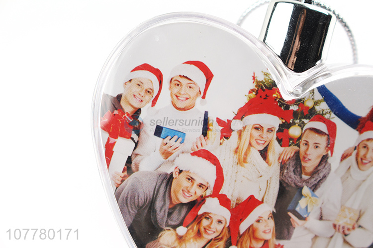 Wholesale plastic transparent love ornaments decorative photo frame