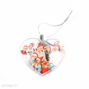 Wholesale plastic transparent love ornaments decorative photo frame