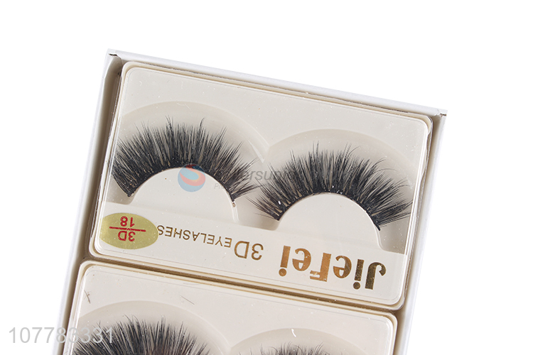 Factory supply fashion soft 5D fake eyelash mink false eyelash