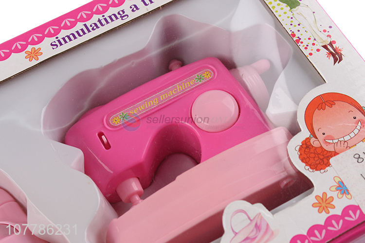 Wholesale children pretend play toy electric iron and sewing machine set