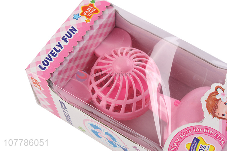 New product kids pretend play toy lovely handheld usb fan toy