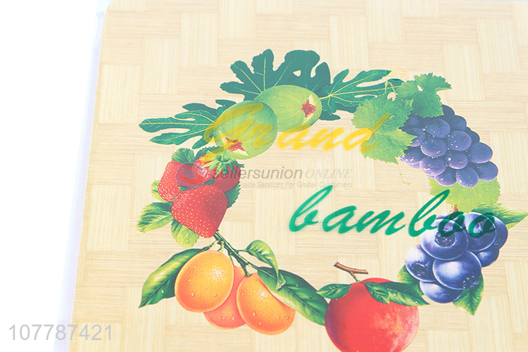 Low price dining table bamboo printing bowl mat household potholder