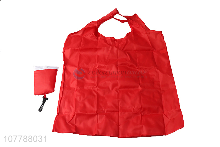 Simple design red heavy duty shopping bag with top quality