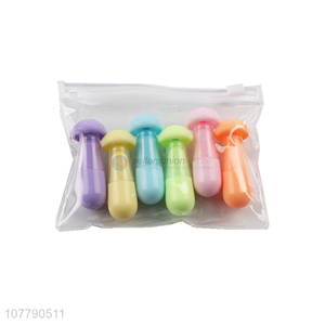 Hot sale 6 colors mushroom shape highlighter pen for student