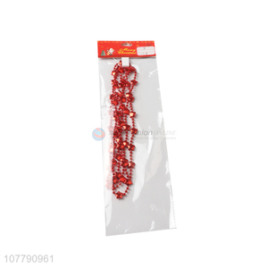 Hot sale christmas beads string decorations with star