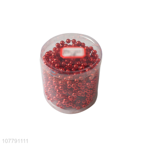 Top quality red beads party ornaments for christmas decoration