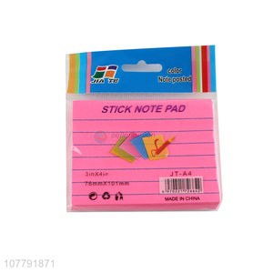 Low price self-adhesive memo pads custom size sticky notes