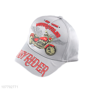 Cool Design Motorcycles Pattern Cotton Baseball Hat Casual Baseball Cap