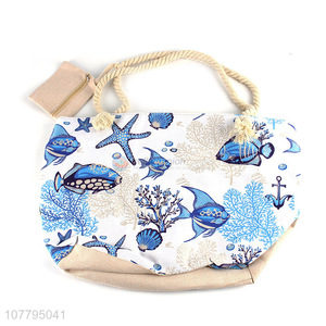 Latest <em>Ladies</em> Tote Bag Portable Beach Bag With Coin <em>Purse</em>