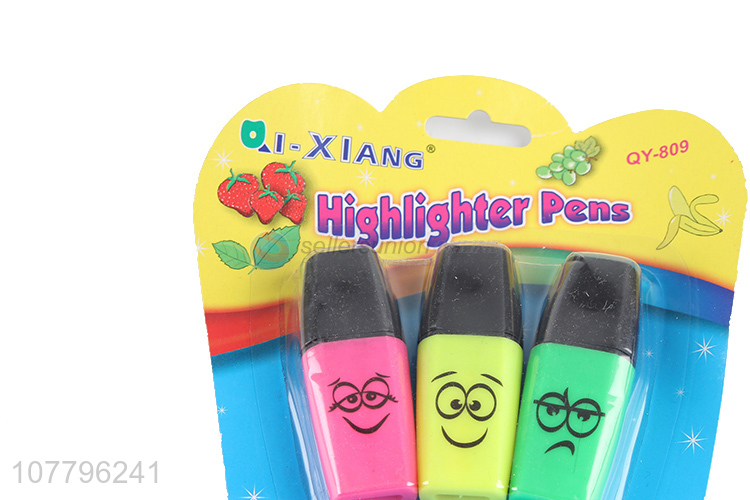 Best selling multicolor highlighter pen hand account marker pen