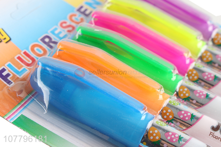 Wholesale office marker pen color highlighter