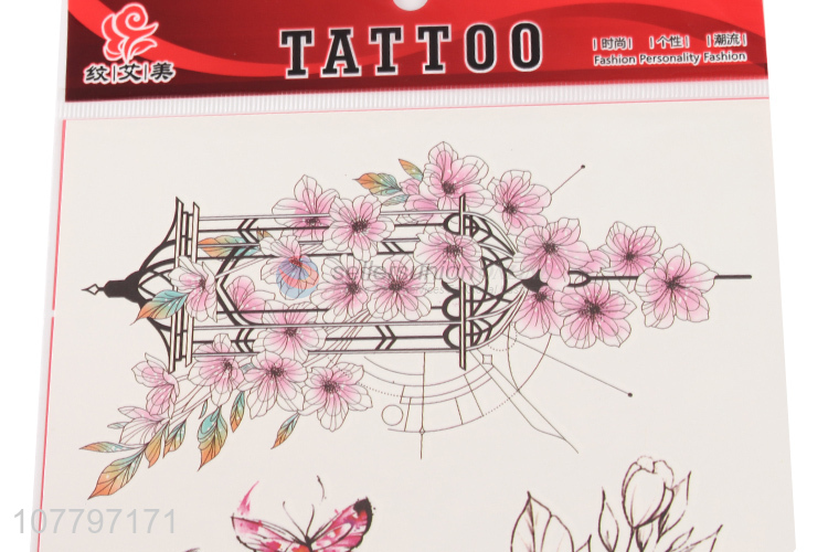 Popular fashion waterproof flower temporary tattoo sticker