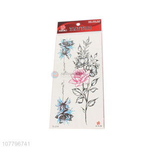 Fashion lady waterproof flower temporary tattoo sticker