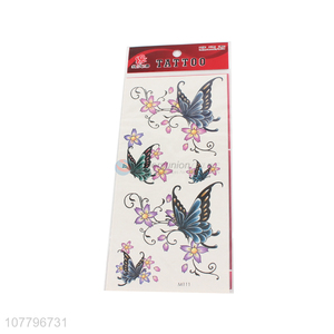 Waterproof women butterfly tmporary tattoo sticker