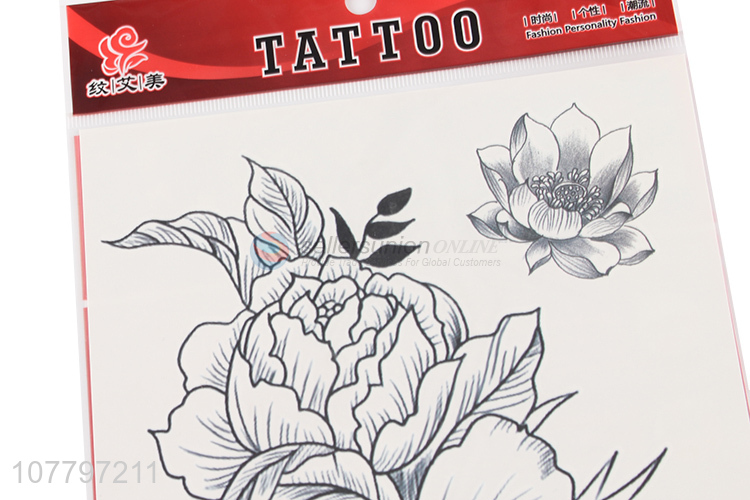 Hot sale art body tattoo stickers with flower pattern