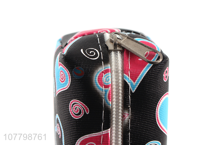 Wholesale Colorful Heart Pattern Pencil Bag Pen Pouch