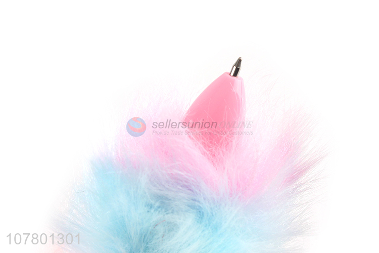 Creative furry design gel pen office stationery pen