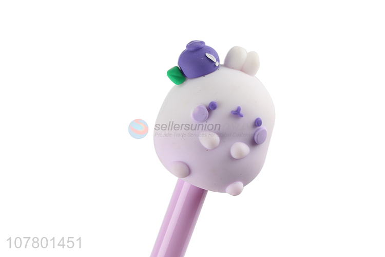 Wholesale cute purple cartoon office signature pen