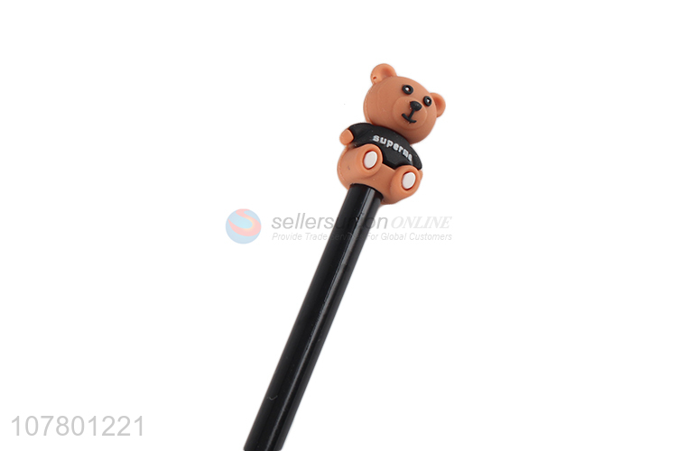 Wholesale brown bear gel pen office signature pen