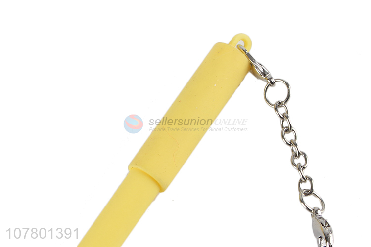 Factory wholesale pistol pendant yellow ballpoint pen