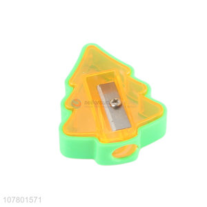 Custom Tree Shape Plastic Pencil Sharpeners Plastic Sharpener