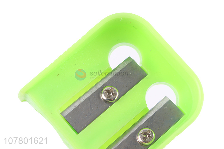 Wholesale Price Double Hole Plastic Pencil Sharpener