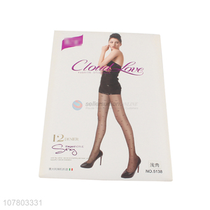 Delicate Design Bow Tie Pattern Thin Pantyhose For Women