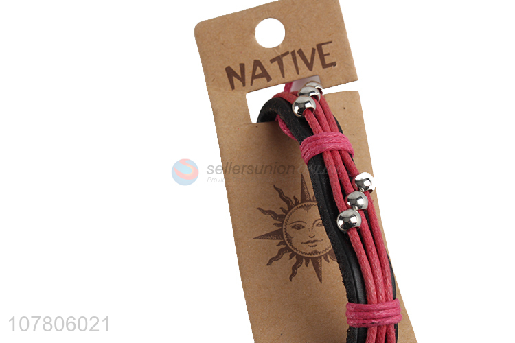 Low price wholesale ladies fashion nylon bracelet