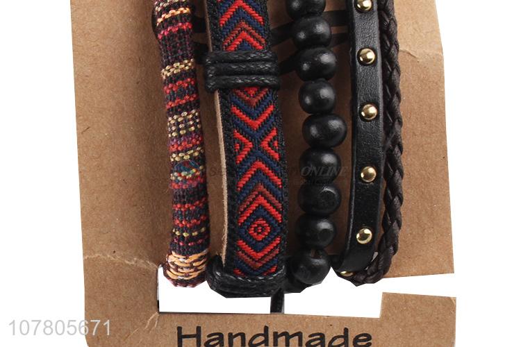 Classic fashion style ladies hand-woven bracelet