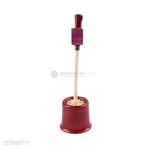 China factory red plastic toilet brush for bathroom