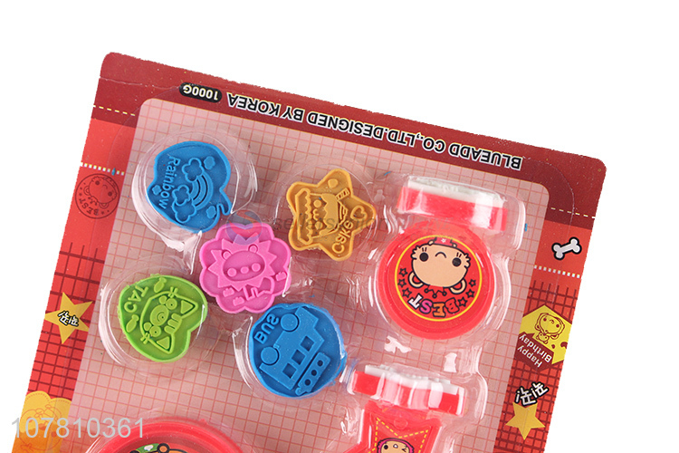 Wholesale cartoon stamp toy rubber stamps set for kids