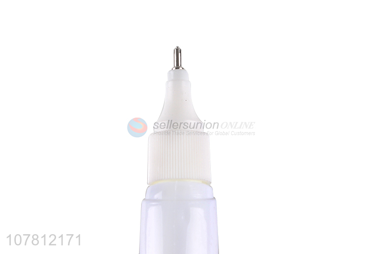 Wholesale Quick Dry White Liquid Correction Pen With Metal Tip