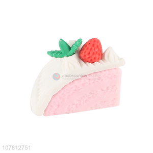 China factory cake shaped eraser lovely non-toxic eraser