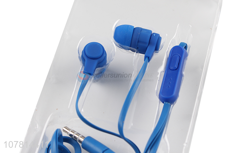 Yiwu wholesale blue in-ear headphones bass earplugs