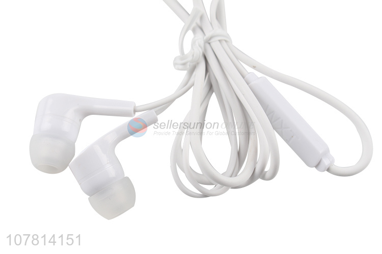 Low price wholesale white bass earphone wired in-ear headphones