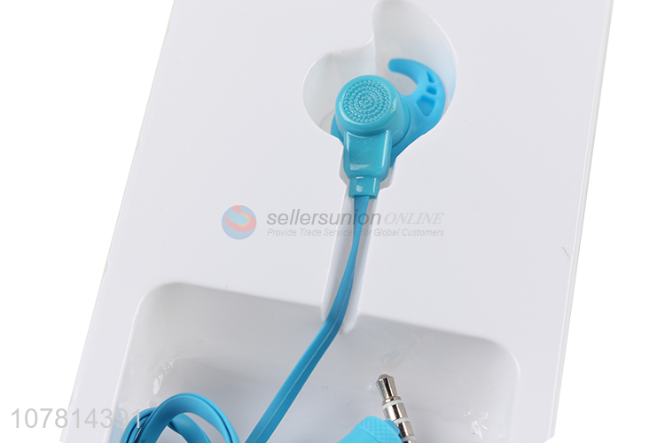 Creative design blue universal in-ear headphones