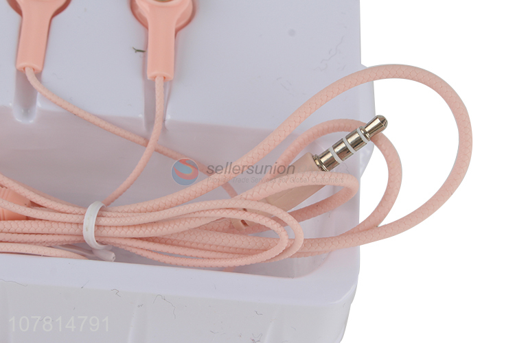 Simple design macaron color multi-function in-ear headphones