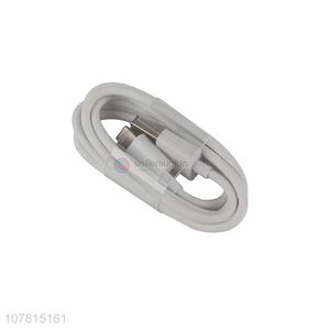 Hot sale white metal apple replacement mobile phone data cable