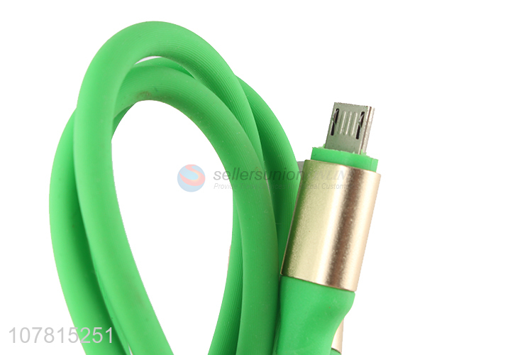 Factory direct sale green data cable Android phone charging cable