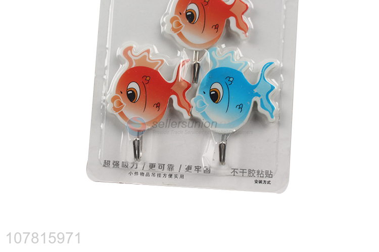 Cute Fish Design Strong Adhesive Hook Multipurpose Hook