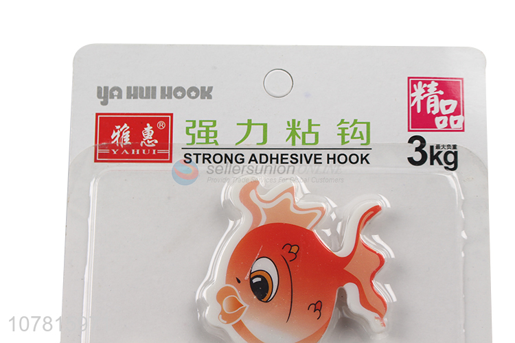 Cute Fish Design Strong Adhesive Hook Multipurpose Hook