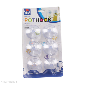 Hot Selling Plastic Clear Sucker Hook Cheap Pothook