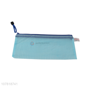 Wholesale blue file bag student portable stationery bag