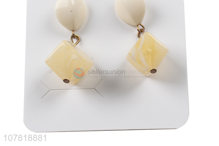 Popular product acrylic bead dangle earrings statement jewelry