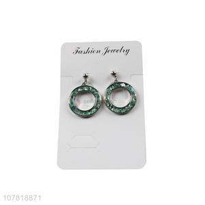 New arrival shiny hollow circle earrings fashion geometric earring